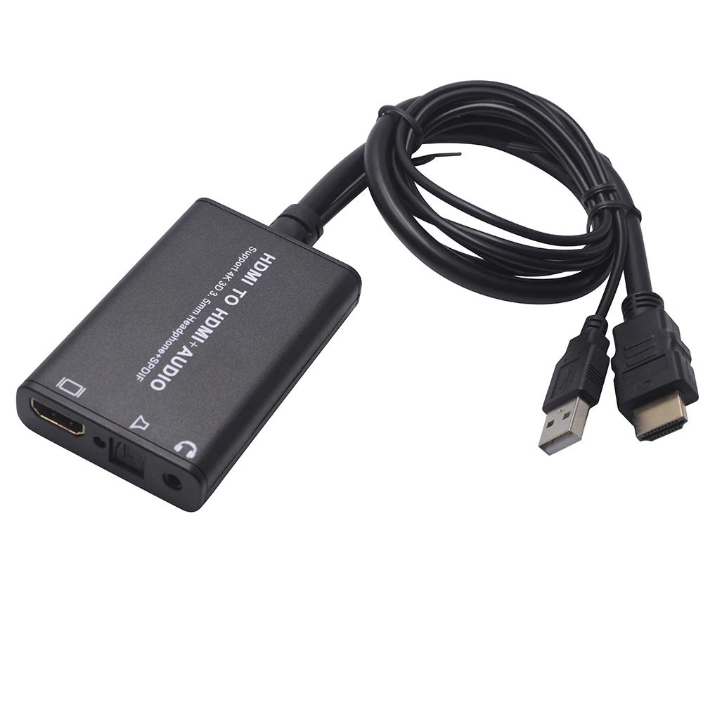 Аудио экстрактор HDMI + 3 5 мм аналоговый аудиовыход с SPDIF преобразователем