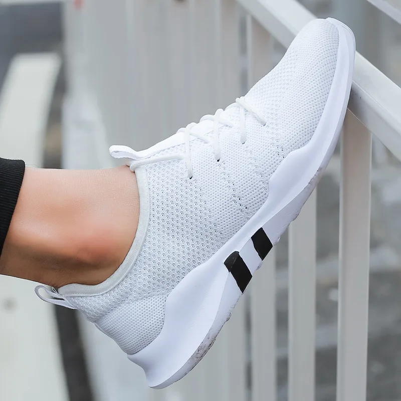 Summer Fashion Mens Casual Shoes Lace-Up Breathable Sneakers Trainers Light shoes male Big size Zapatillas Hombre | Обувь