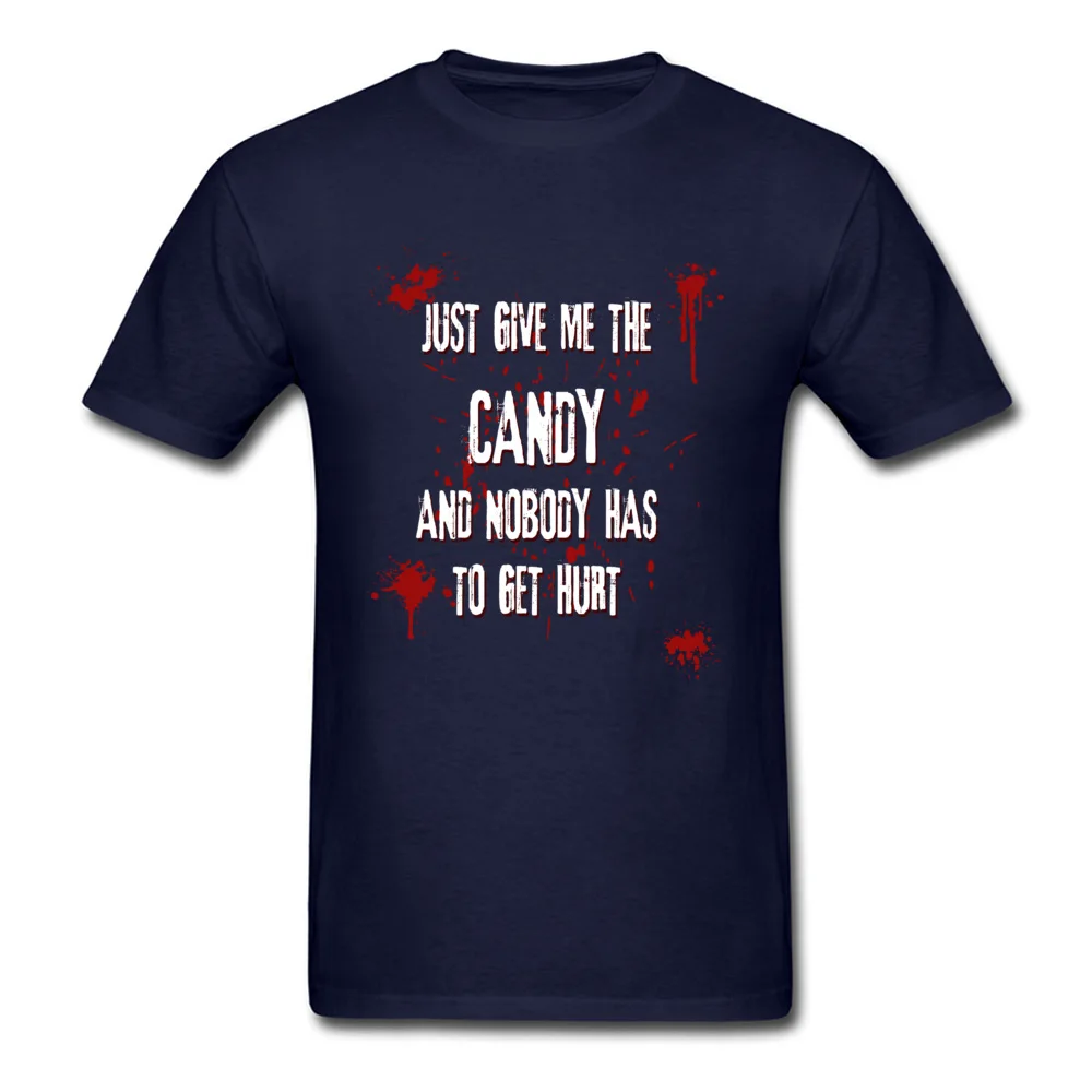 Футболка Give Me The Candy футболка на Хэллоуин мужская размера плюс черно белые топы с