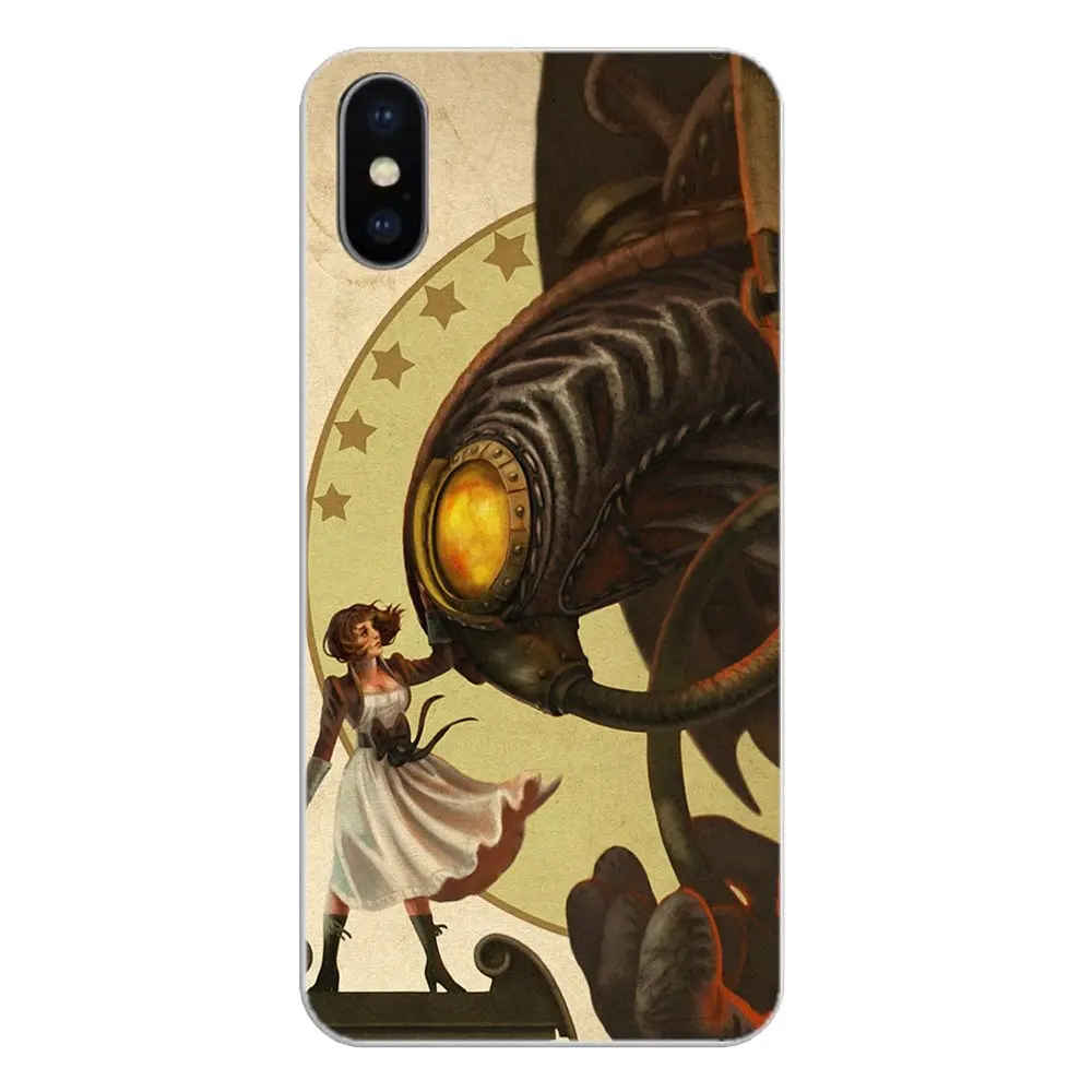 Soft TPU Covers For Samsung Galaxy S2 S3 S4 S5 MINI S6 S7 edge S8 S9 Plus Note 2 3 4 5 8 Coque Fundas Bioshock infinite songbird |