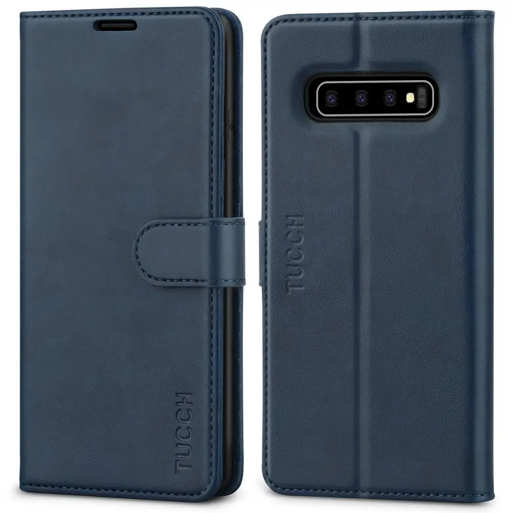 Чехол-бумажник tuch для Galaxy S10, искусственная кожа [подставка] флип-книжка [отделения для кредитных карт] [блокировка RFID] [тонкий Чехол-книжка]