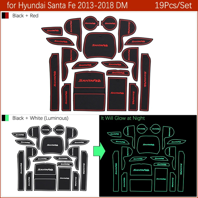 Противоскользящий резиновый подстаканник для Hyundai Santa Fe 2013 2014 2015 2016 2017 2018 DM Maxcruz Grand