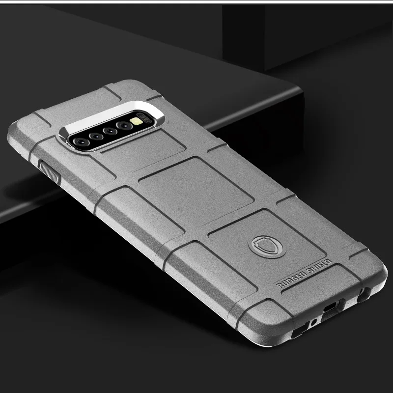 100 шт./лот Armor Heavy Duty матовый Силиконовый чехол для Samsung S10 plus 5G e M30 M40 A80 A60 A10 A20e A30 A40 A50