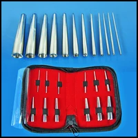 bog 316l steel insertion pins taper expander stretching kit concave ear taper set professional body piercing tool 12pcskit