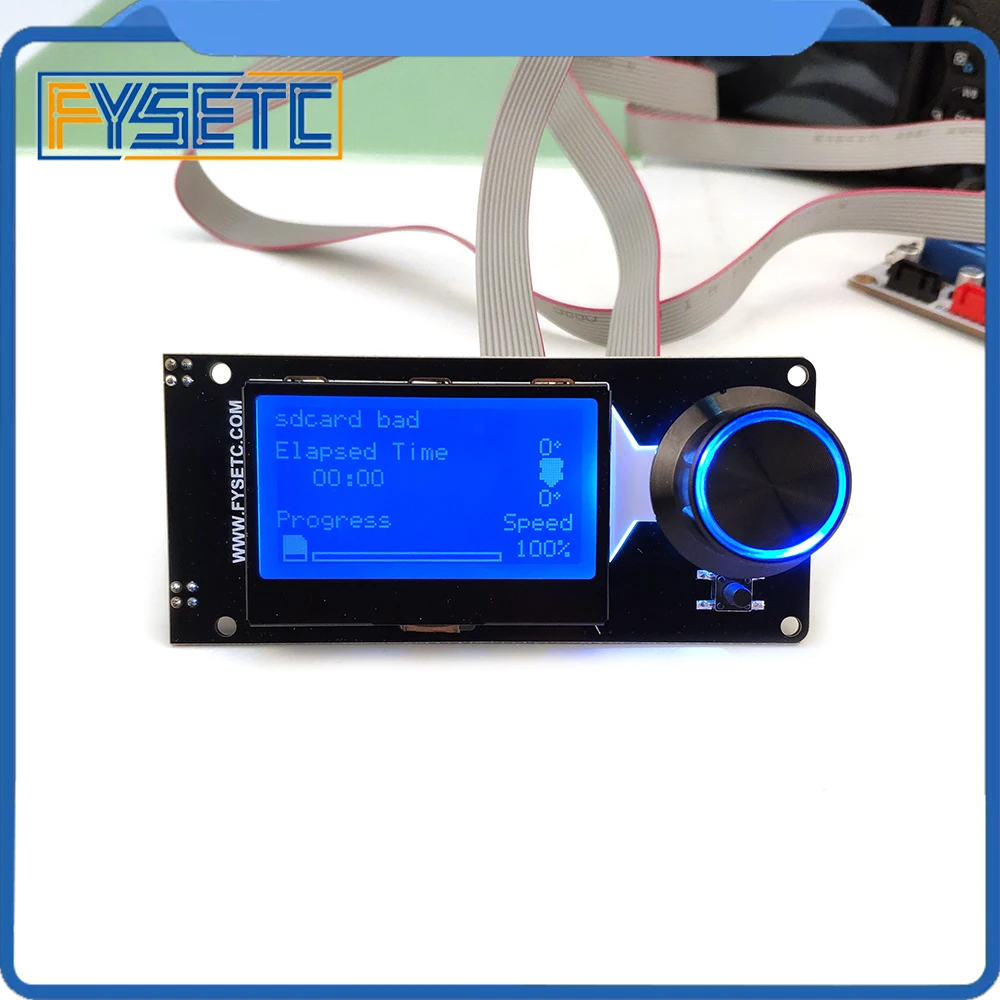Умный мини дисплей Type E 12864 v1.2 с ЖК экраном MINI12864 белый на синем поддержка Marlin DIY SD