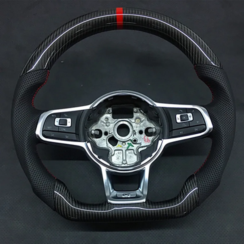 100% Настоящее углеродное волокно Рулевое колесо для mqb Golf 7 golf gti R MK7 Замена|Лепнина
