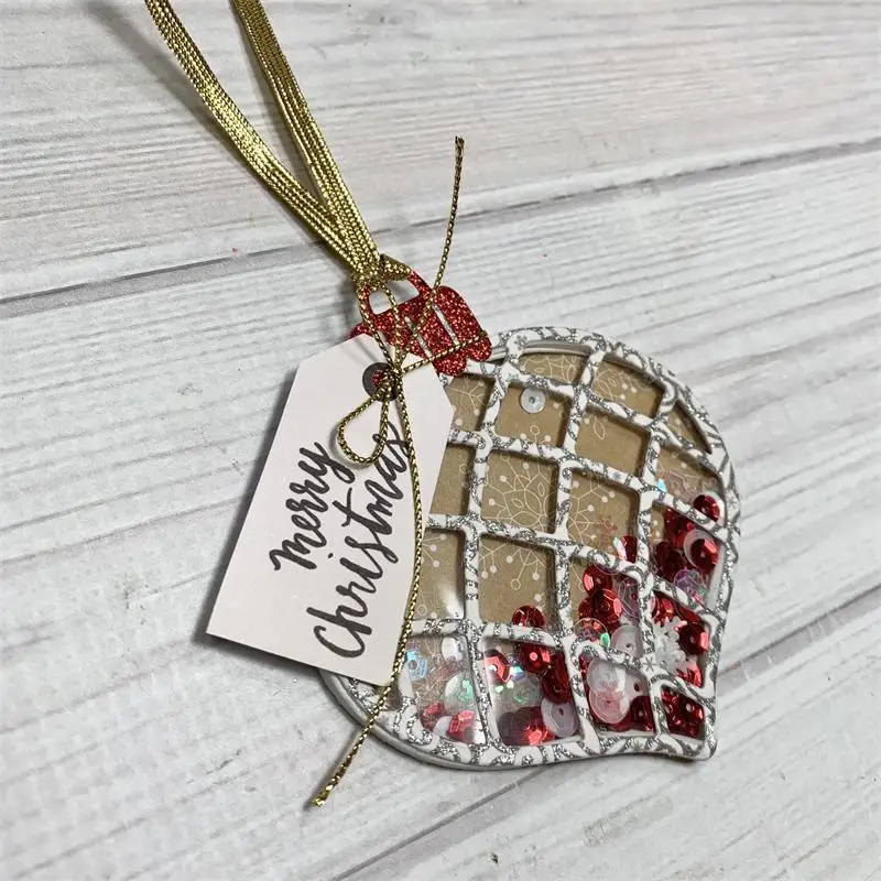 Рождественский шейкер YPP CRAFT с орнаментом трафареты для резки металла