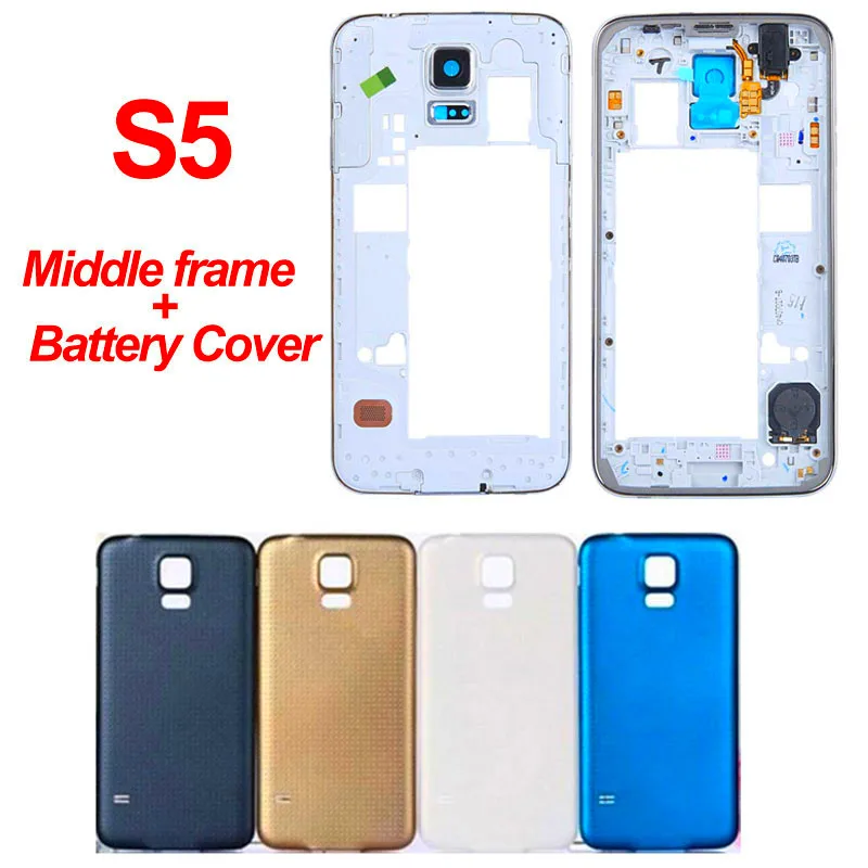 Задняя крышка для Samsung Galaxy S5 задняя аккумулятора i9600 G900 запасная батареи