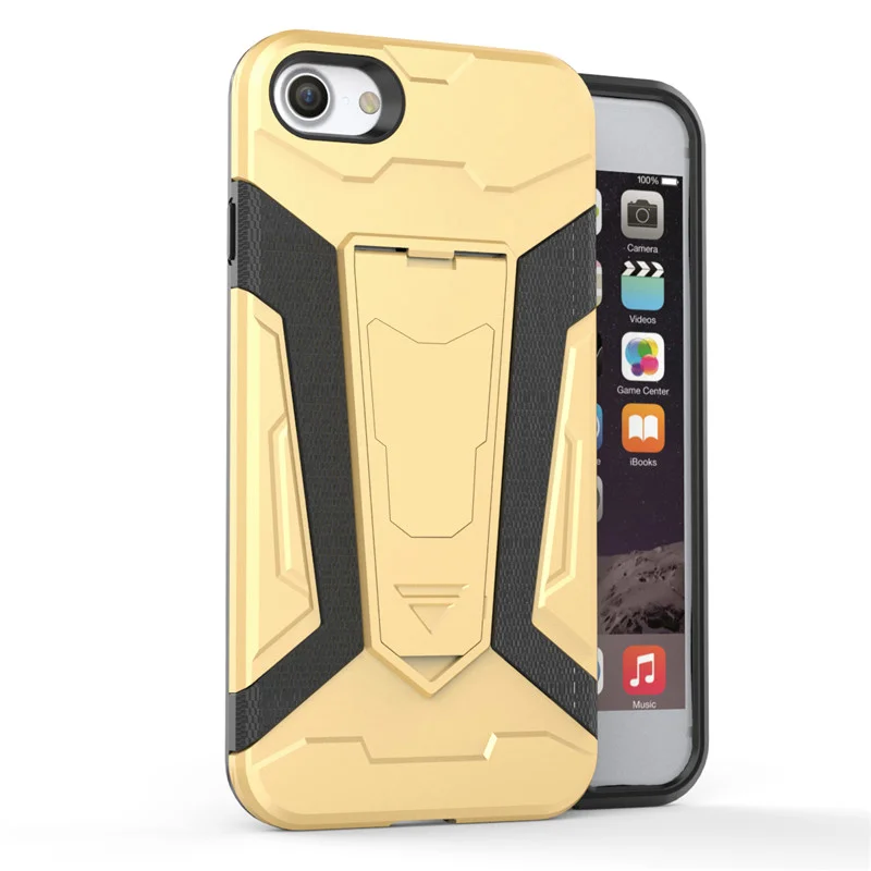 Pushingbest 4.7in для iphone 7 8 силиконовый чехол противоударный антидетонационных Kickstand