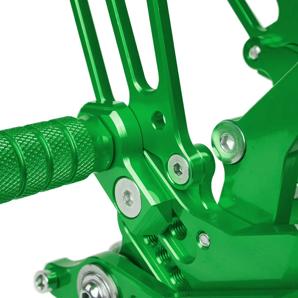 CNC регулируемые Подножки Rearset педали задние наборы колышки для Kawasaki Ninja 400 Ninja 250- аксессуары для мотоциклов