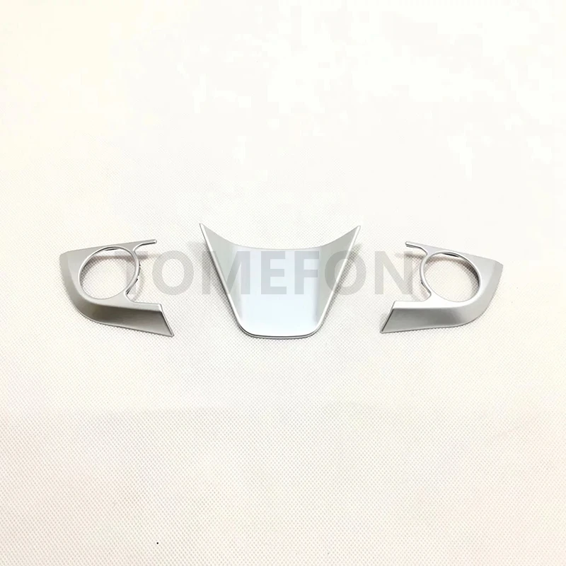 sliver TOMEFON для Toyota Camry XV70 украшение рулевого колеса накладка рамка литье салонные аксессуары ABS - Название цвета: sliver