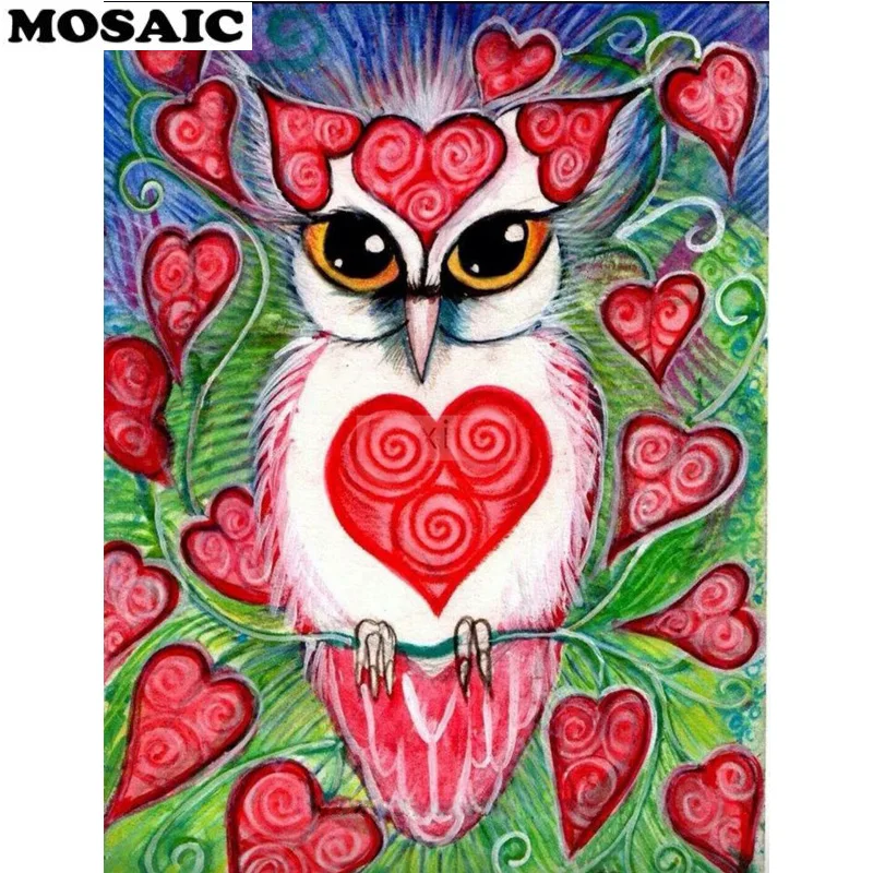 5D DIY Diamond Painting Owl Picture Of Rhinestone Handwork Embroidery Sale Animal Cross Stitch Drill Set |