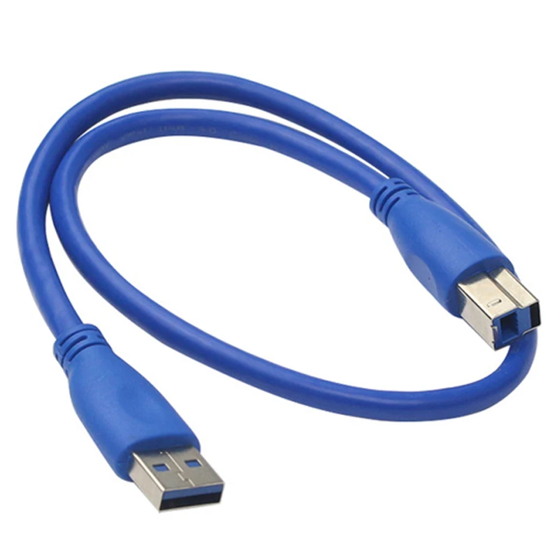USB 3,0 кабель для принтера тип A штекер B Мужской Сканер USB3.0 высокоскоростной шнур для печати данных для HDD цифровой камеры веб-камеры принтера