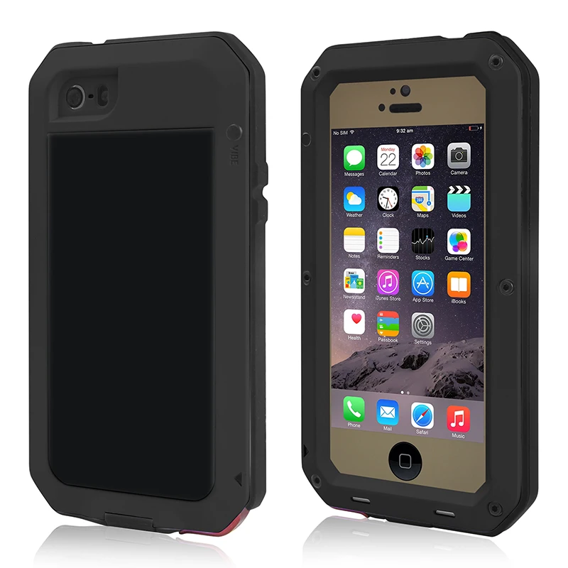 Waterproof Aluminum Gorilla Glass Metal Protect Cover Cases For iPhone7 PLus/5s SE/6s/6 plus Phone Shockproof Case iPhone 7 |
