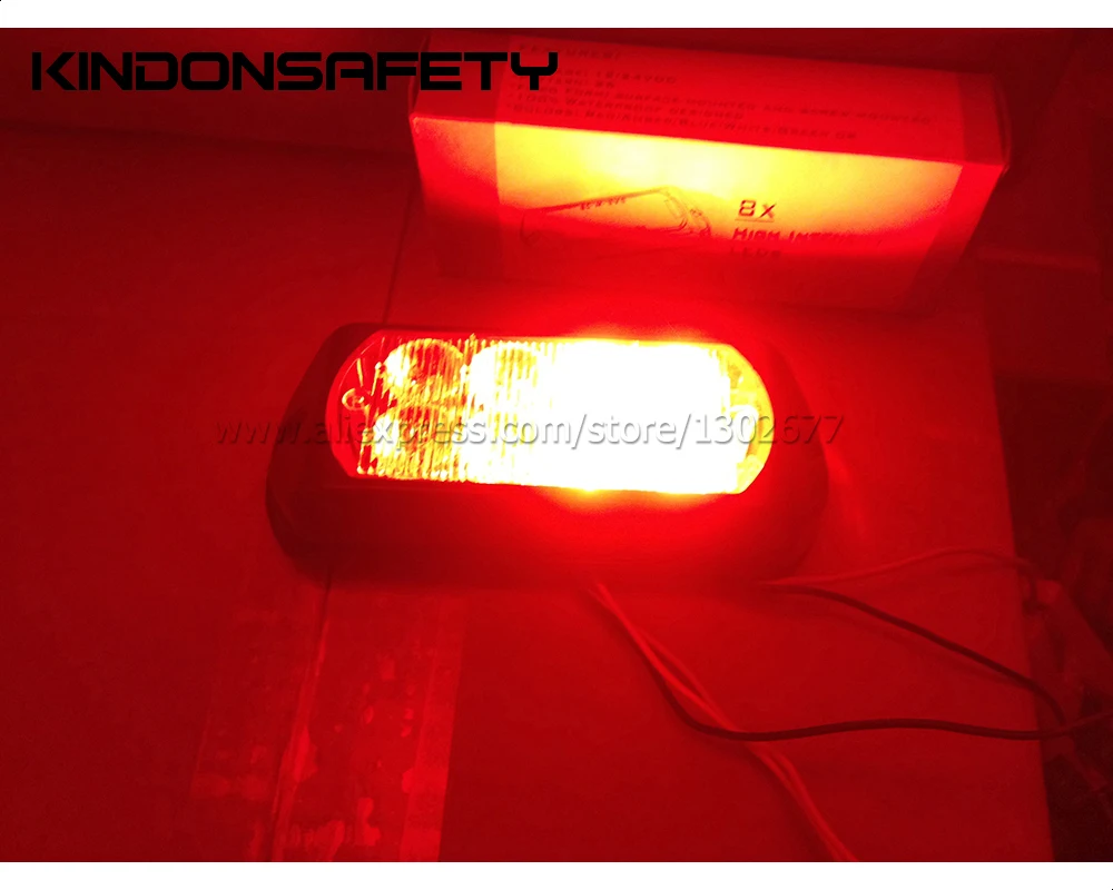 10 шт.( янтарь)! Светодио дный 8 Вт Автомобильный светодиодный strobelight, lighthead, светодио дный 8 светодиодный предупреждающий свет, 26 моделей вспышки, DC12V, янсветодио дный тарный светодиод