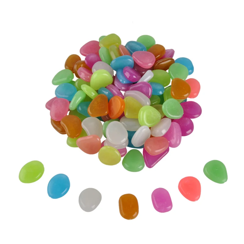 Хит продаж товары для сада и газона светится в темноте камни открытый декор