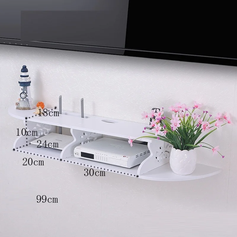 MODEL F Коллекция Европейский маршрутизатор гостиная прием Wi-Fi настенные подвесные стеллажи Полка вешалка розетка крышка коробка шкаф ТВ комплект-топ - Цвет: MODEL F