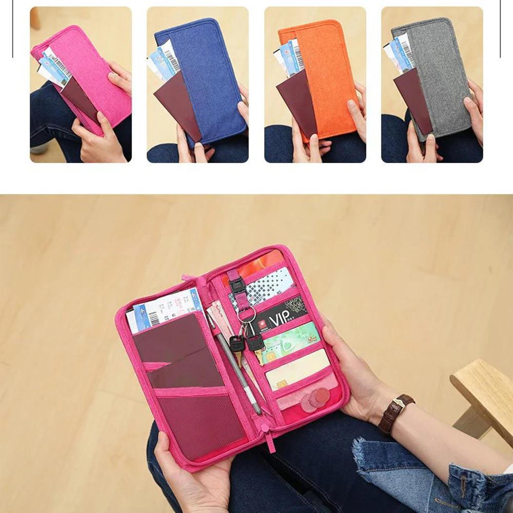 Дорожный кошелек семейный органайзер для паспорта кредитных карт чехол на