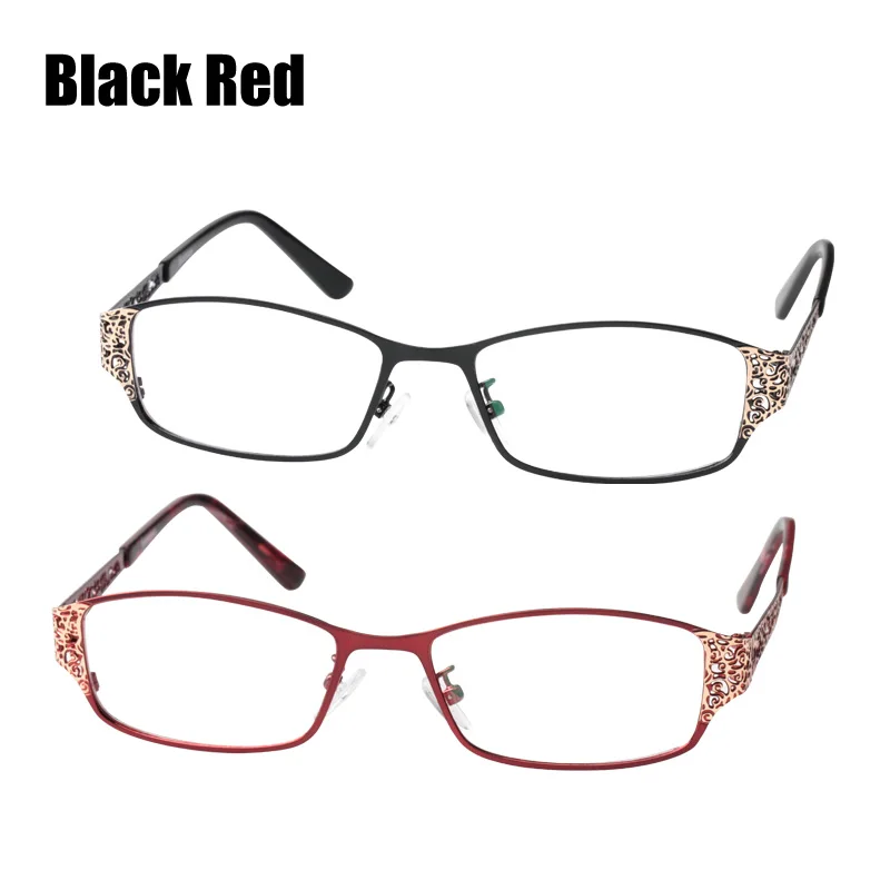Black Red Mixed SOOLALA очки для чтения, женские и мужские очки для чтения в полой оправе, диоптрийные очки для дальнозоркости+ 0,5 1,5 1,75 2,25 до 5,0 - Цвет оправы: Black Red Mixed