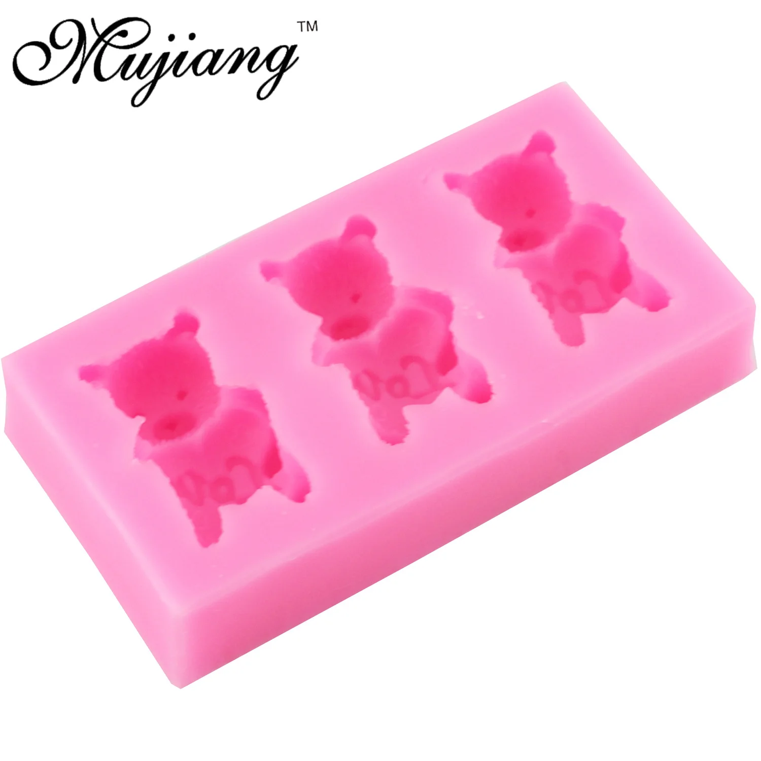 Mujiang DIY животные силиконовые формы для выпечки медведь инструменты для украшения тортов из мастики Sugarcraft кекс шоколадные конфеты Fimo глиняные формы