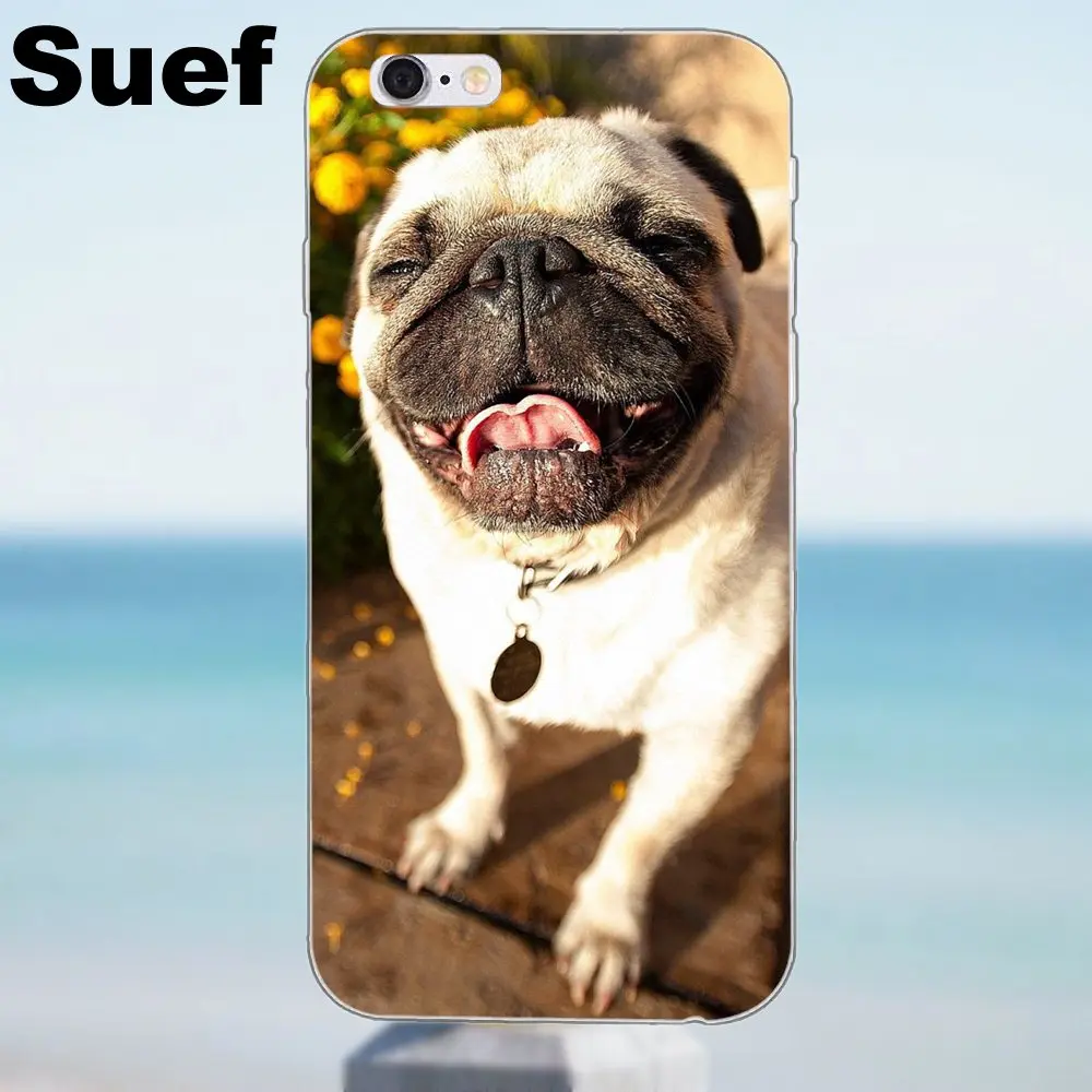 Suef Pug Face для iPhone X 4 4S 5 5S 5C SE 6 6S 7 8 Plus Samsung Galaxy J1 J3 J5 J7 A3 A5 2016 2017 TPU|for iphone|galaxy j1samsung galaxy j1 |