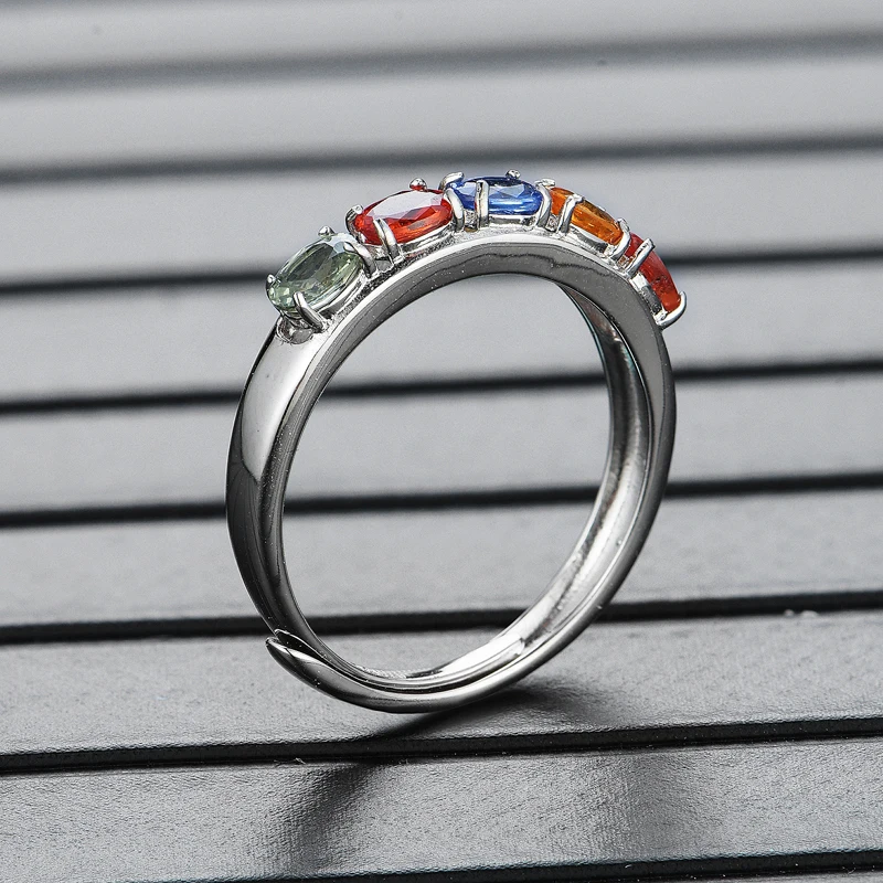 Натуральный драгоценный камень необычный сапфир Овальный 3*4 мм кольцо простой