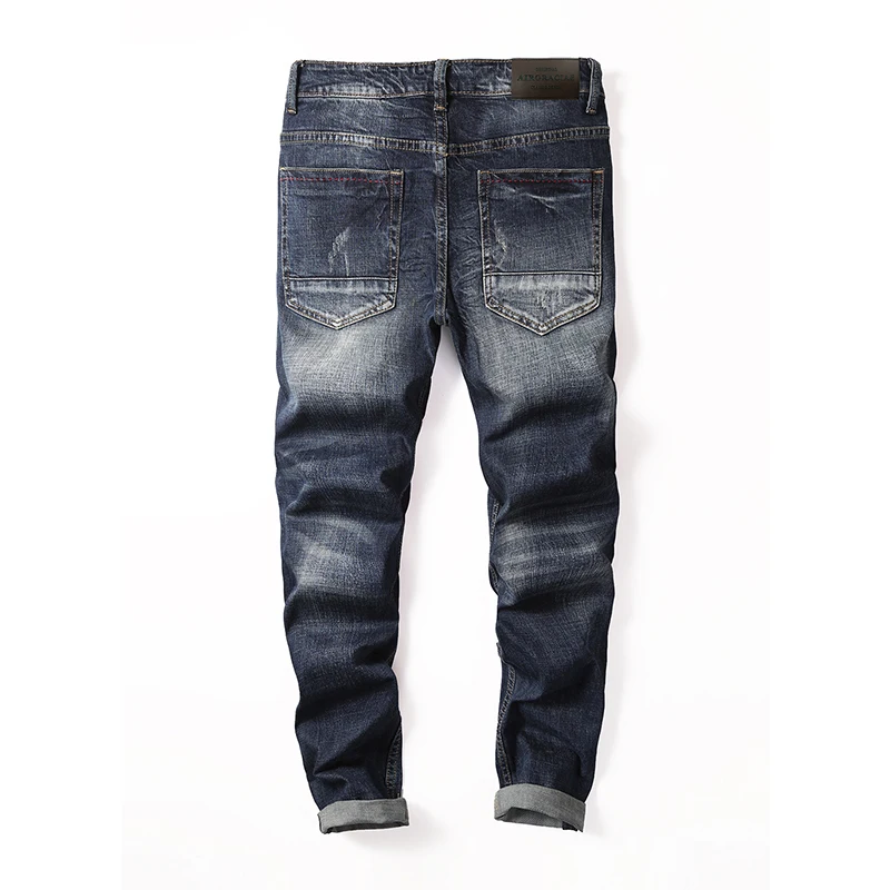 Мужские джинсы AIRGRACIAS эластичные Прямые хлопковые высокого качества 2019 | Мужская