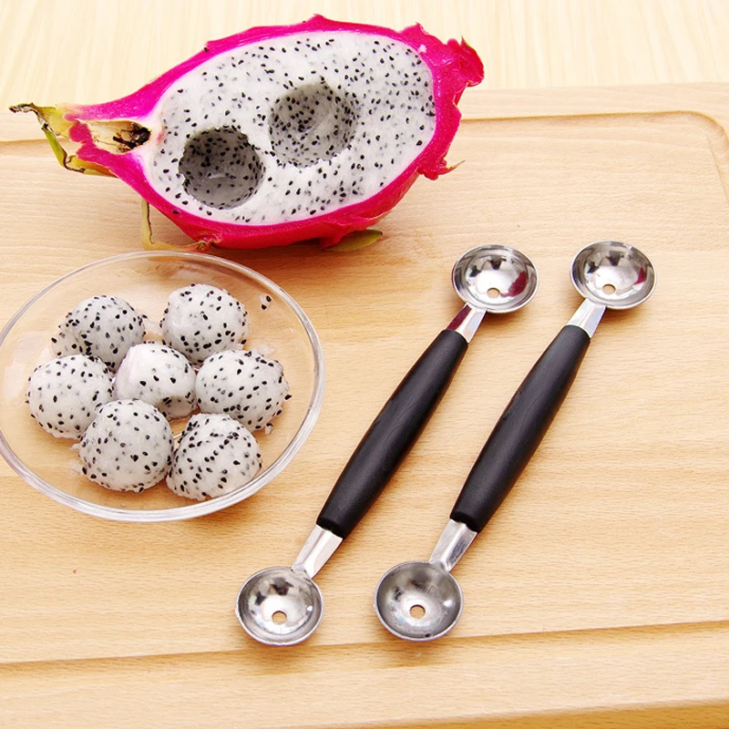 Горячая забавная нержавеющая сталь Кук Двойной дыни Баллер мороженое совок