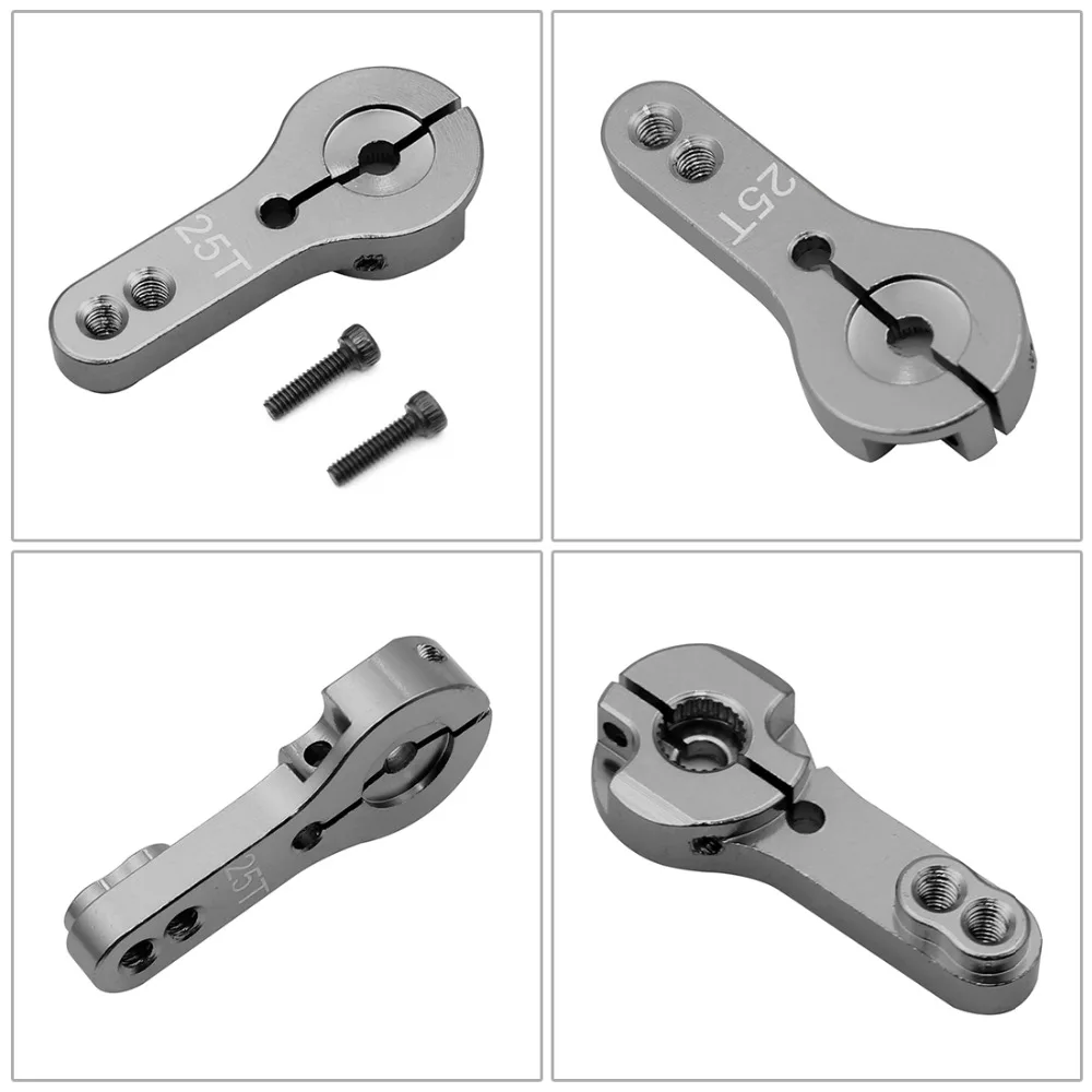 JMT 1x CNC алюминиевый сервогудок 25T для стандартных сервоприводов MG995 MG946R MG996R MG945 S3003