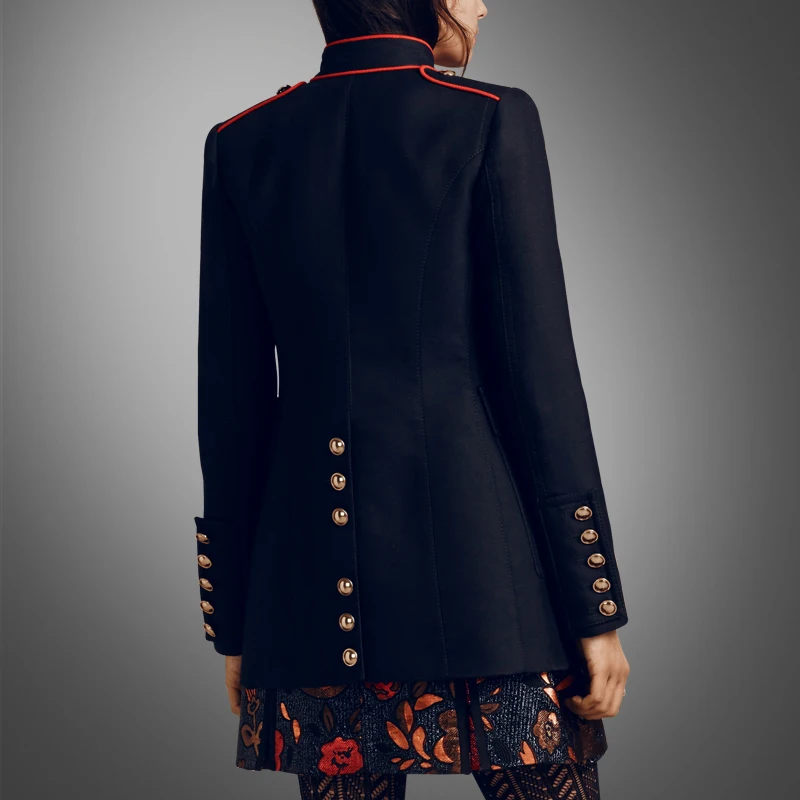 Новинка однобортное пальто с карманами на пуговицах сезон осень зима длинное