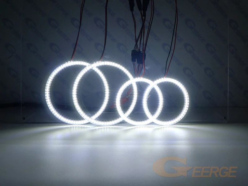 Для Volvo S60 V60 2011 2012 2013 ксенон отличное Ультра яркое освещение smd led Ангельские глазки комплект DRL