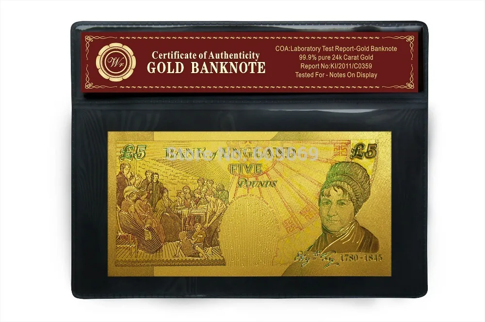 Великобритания фунт Красочные Позолоченные двойной дизайн Великобритании