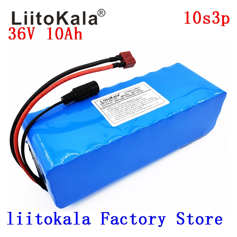Аккумулятор для электровелосипеда LiitoKala 36 В 6 А/ч 8 10 12 а/ч встроенная батарея 20 А