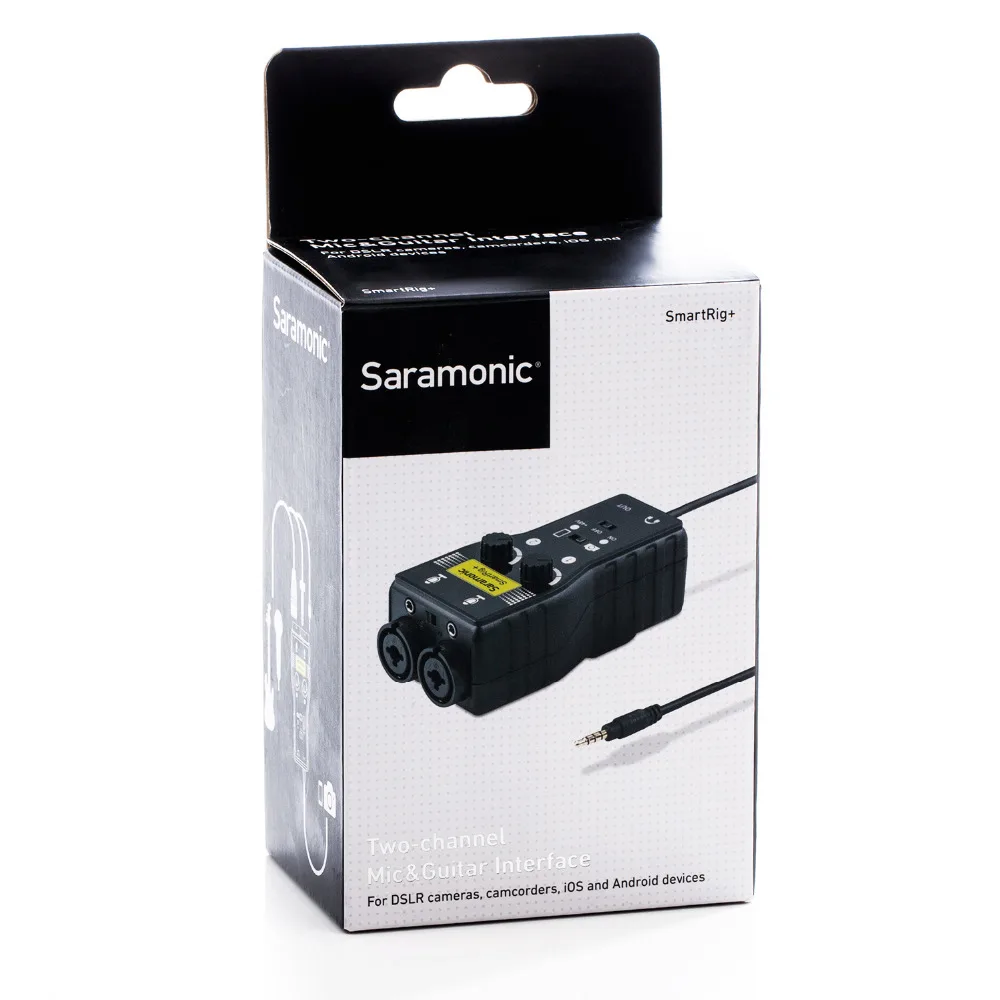 Saramonic SmartRig + XLR мм/3 5 мм микрофон аудио микшер предусилителя и гитары Интерфейс для
