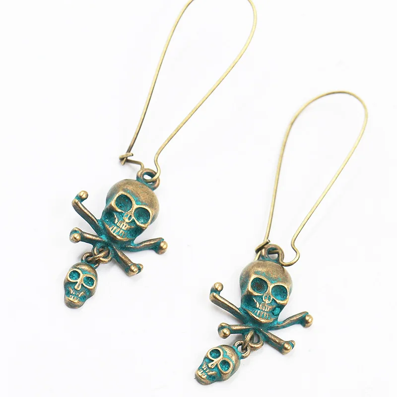 YULUCH 2018 Retro personality trend jewelry accessories zinc alloy skull long pendant hip hop women party gifts | Украшения и