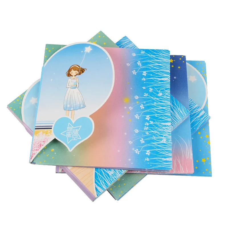 

60 листов/упаковка, Разноцветные бумажные журавли для оригами, бумага для складывания оригами Бумага для скрапбукинга