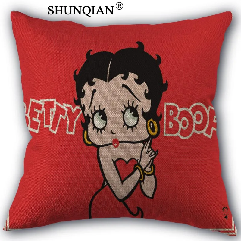 18 Высокая Качественный хлопок лен Betty Boop Подушки Детские случае свадебные декоративные Наволочки для дома Подушки Детские крышка a10.17 - Цвет: 18