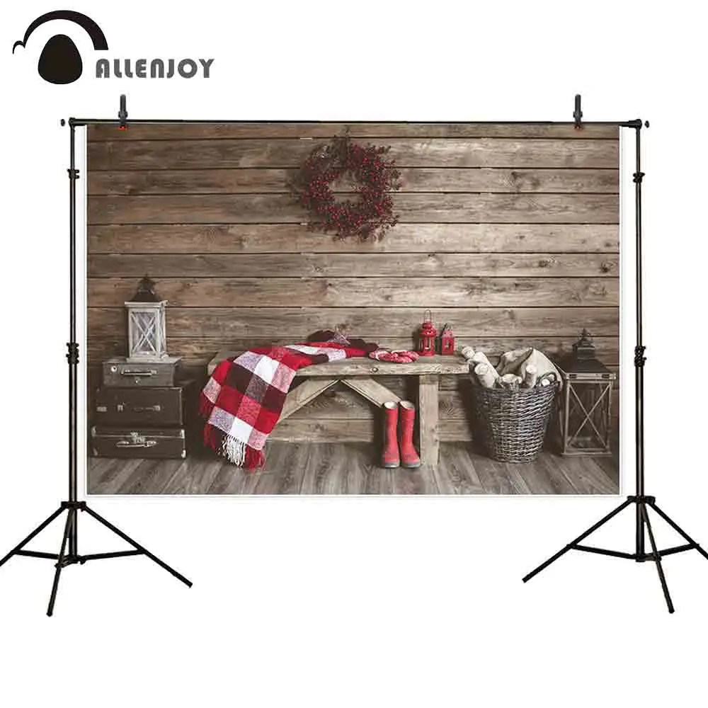Фон для фотосъемки Allenjoy Зимний Рождественский фермерский декор фоны фотостудии