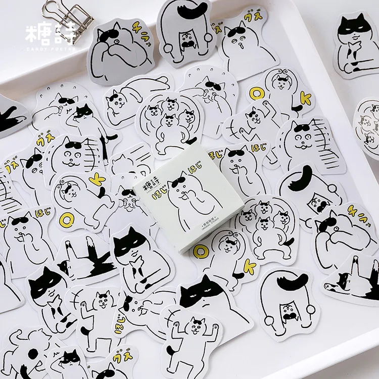 45 шт./пакет Kawaii Fun Cat оформление календарей наклейки Diy Craft Planner альбом для