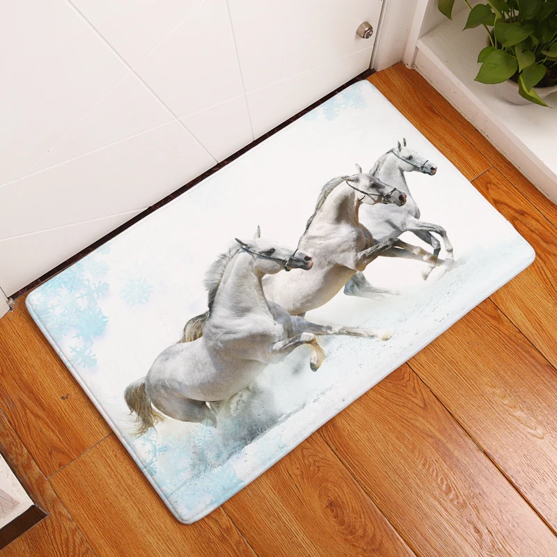 Новый модный стиль Majestic Horse Print ковры противоскользящие напольные коврики