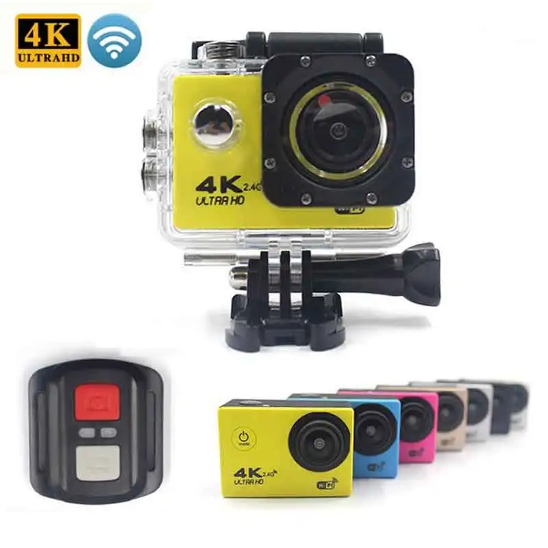Купить Экшн-камера Ultra HD F60/F60R, 4K/30fps, 16 мп, Wi-fi, 170 дюймов, водонепроницаемая спортивная камера для подводного плавания 30 м