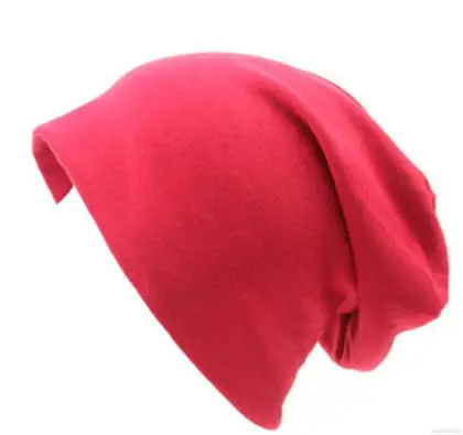 M028 Big Red 20 цветов, шапки, весенние, зимние, женские, s, шапка, женская, хлопок, одноцветная, высокая стоимость, производительность, повседневные, многофункциональные, Skullies - Цвет: M028 Big Red