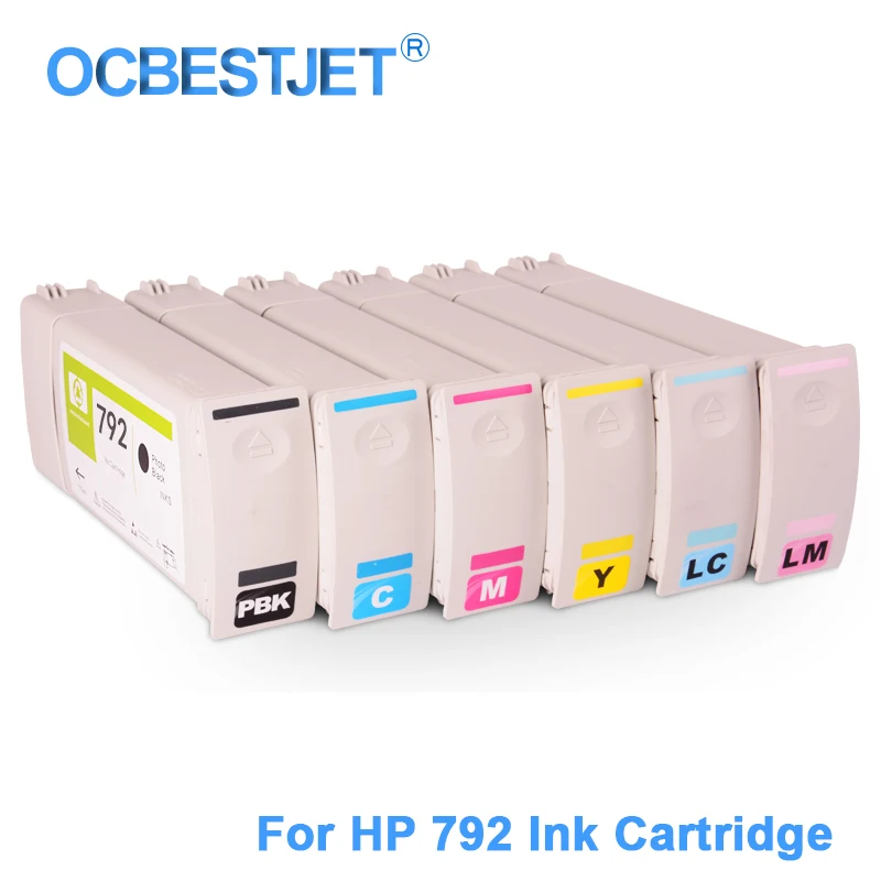 [Сторонний бренд] 6 шт./компл. для HP 792 сменный чернильный картридж Designjet L26100 L26500 L28500