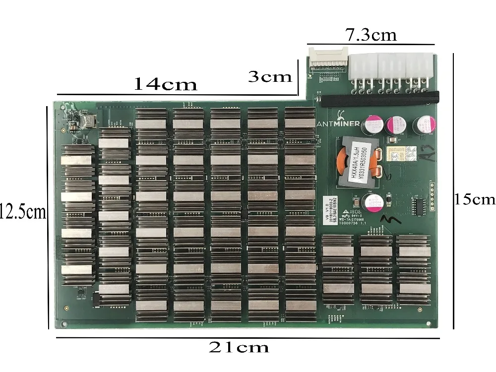 Antminer V9 оригинальная хеш-плата 1,3 TH/s = SHA256 342 ватт 14nm Asic Майнер Btc Майнер меньше мощности, чем antminer S5 S7