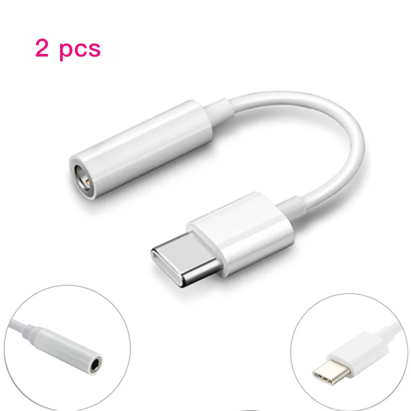 2 шт. USB Type C штекер 3 5 мм разъем гнездо USBC Тип к наушников аудио Aux кабель адаптер