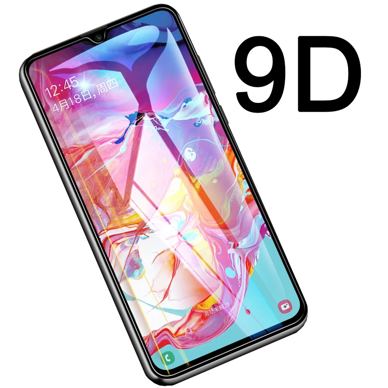 9D Защитная пленка для экрана из закаленного стекла samsung A70 Защитное стекло Galaxy A80