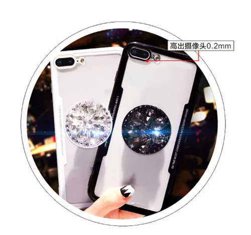 Роскошный чехол для мобильного телефона с алмазным принтом iPhone 6 6S 7 7Plus 8 8Plus X XR XS Max