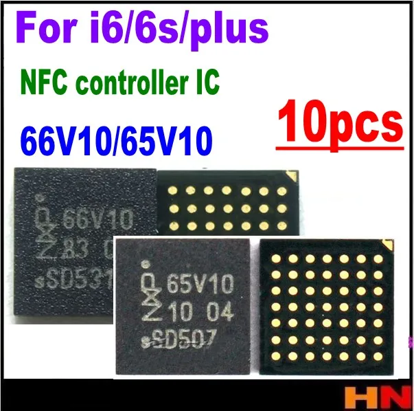 10 шт./лот 66V10 65V10 u5301 _ rf для iphone 6 6P 6S Plus 6s + NFC контроллер ic чип|Шлейфы мобильных