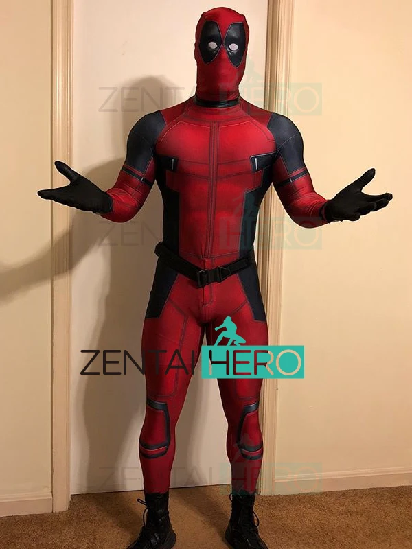 3D печать спандекс Deadpool костюм на заказ Хэллоуин супергерой боди из фильма Дэдпул костюм только костюм