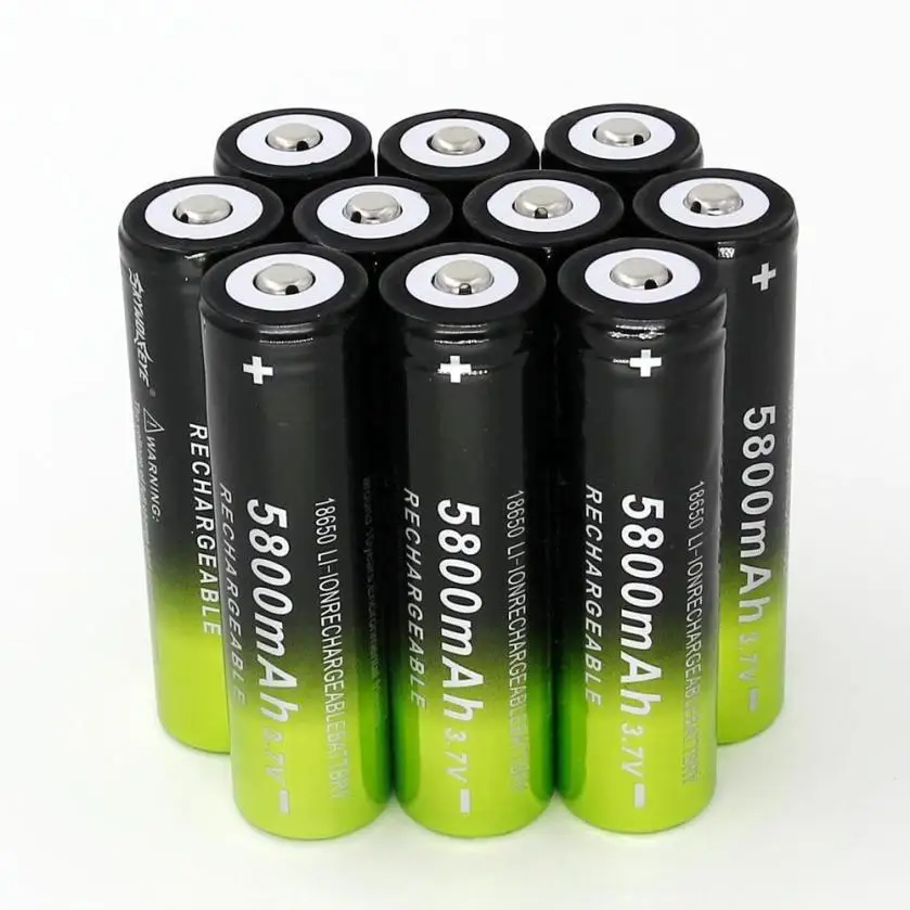 10 шт SKYWOLFEYE 5800 mAh Li Ion 18650 3 7 V аккумуляторная батарея для факела наружная лампа